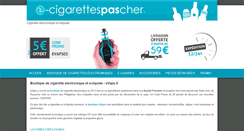 Desktop Screenshot of e-cigarettespascher.fr