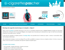Tablet Screenshot of e-cigarettespascher.fr
